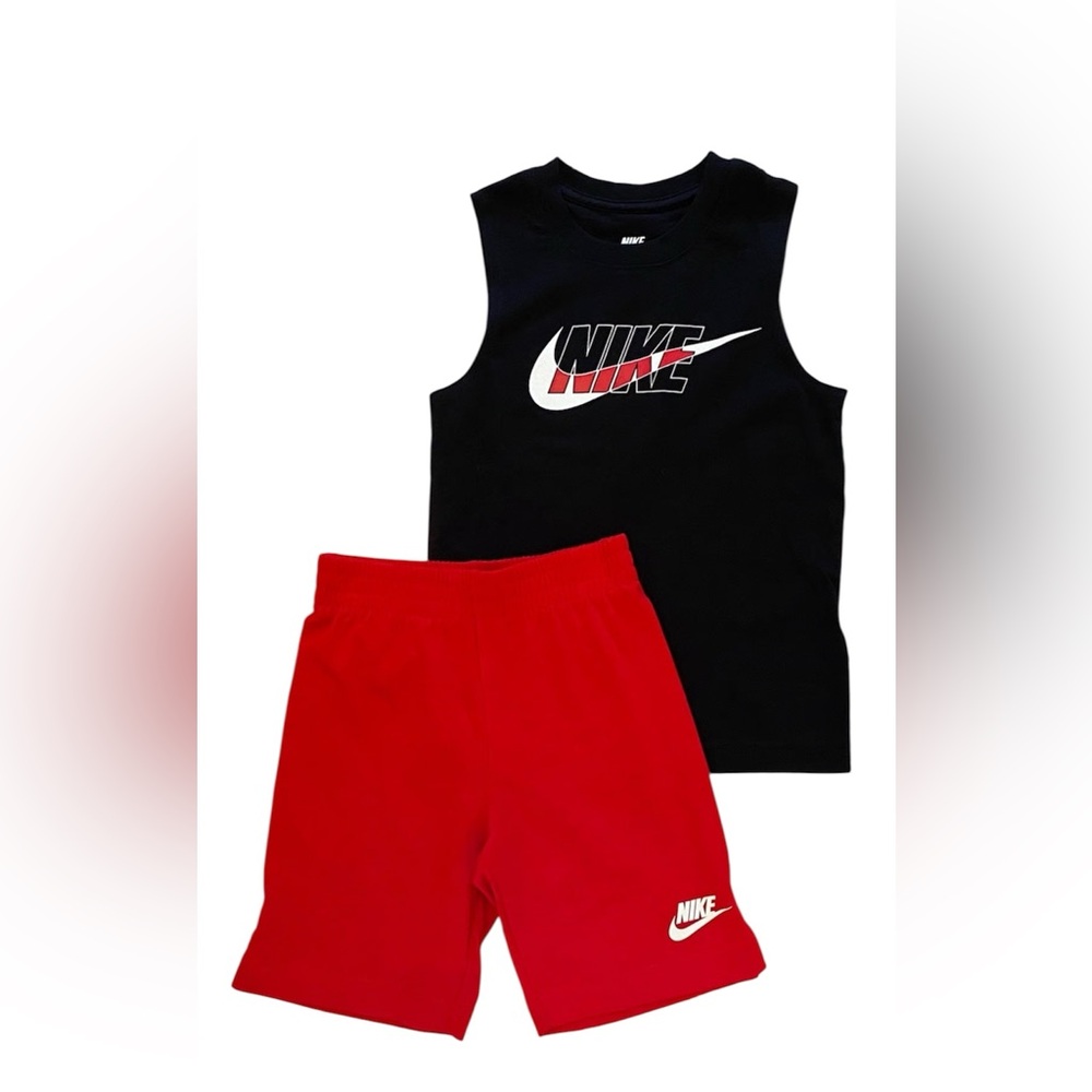 Nike Black and Red Athletic Set